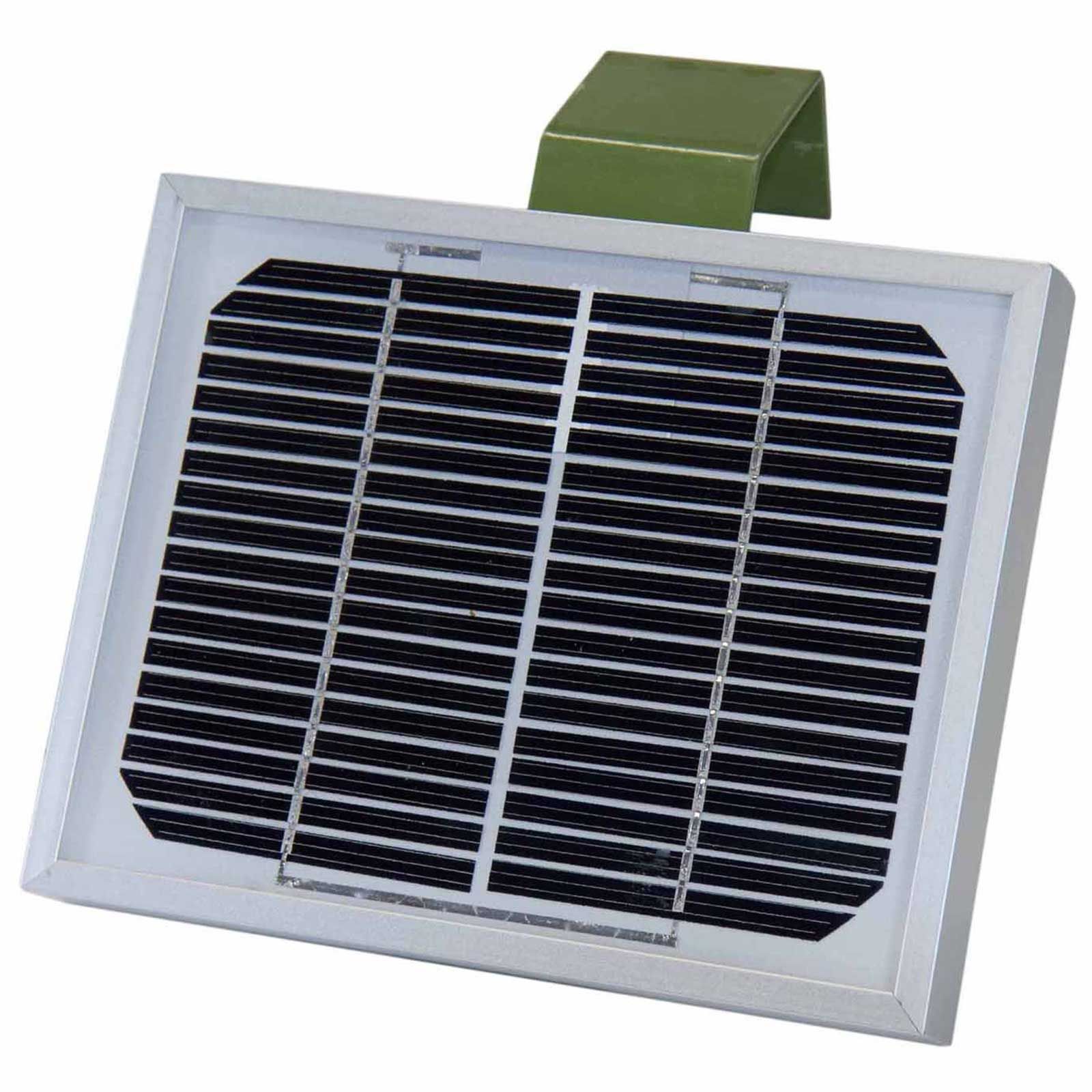 Eurohunt Futterautomat Light 12V Set, Vorderansicht, Solarpanel