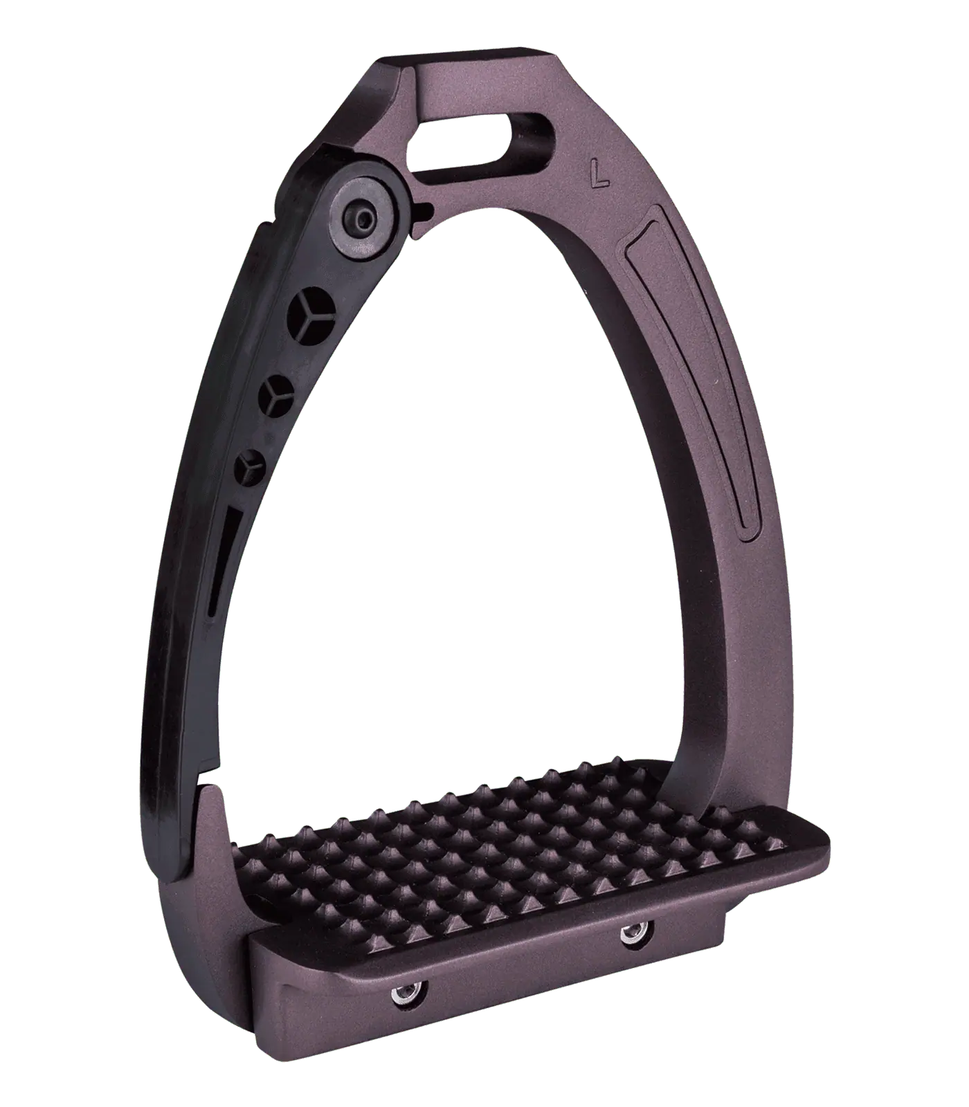 Waldhausen étrier de sécurité Pro Bottom Open, aluminium léger et robuste, marron