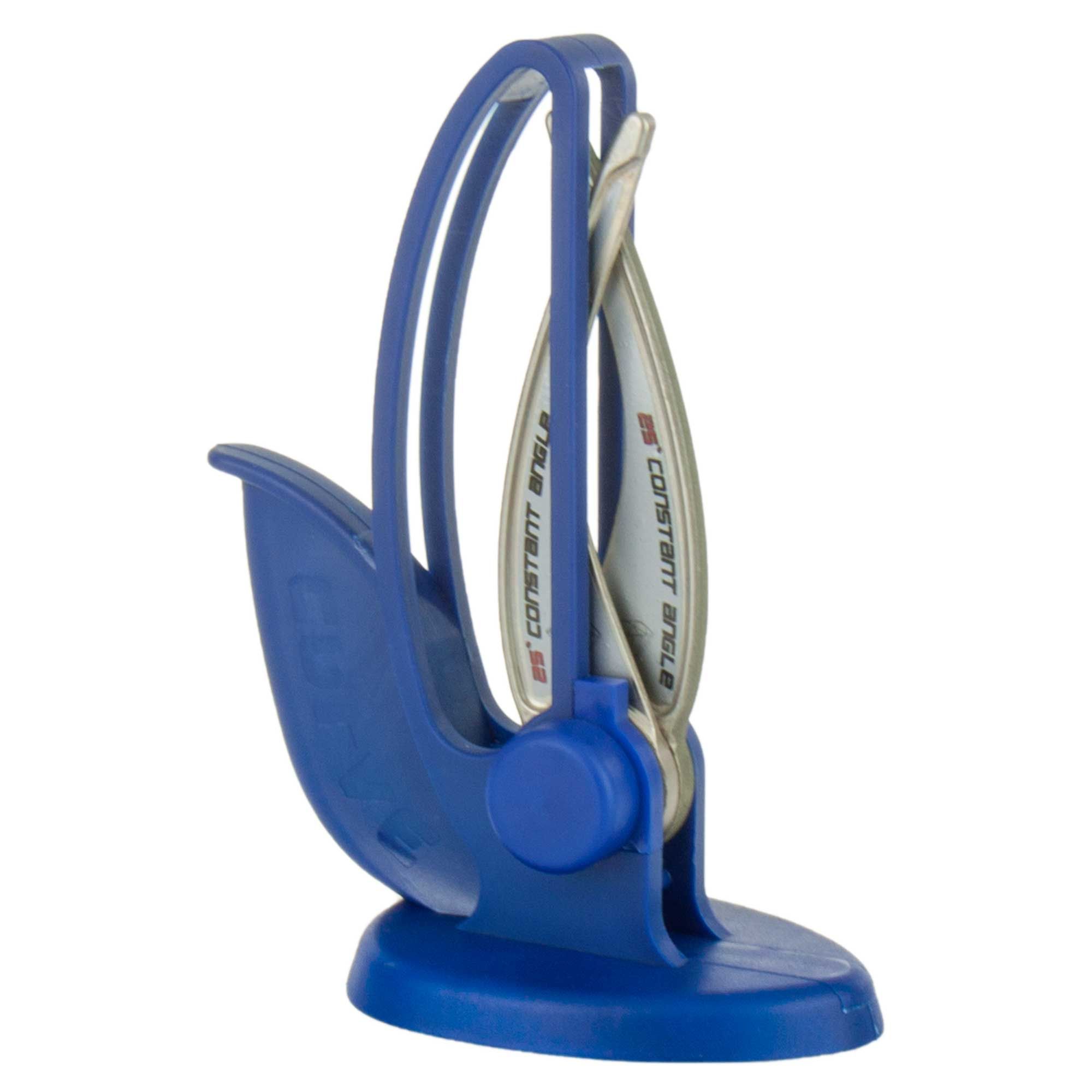 Aiguiseur couteau en V bleu