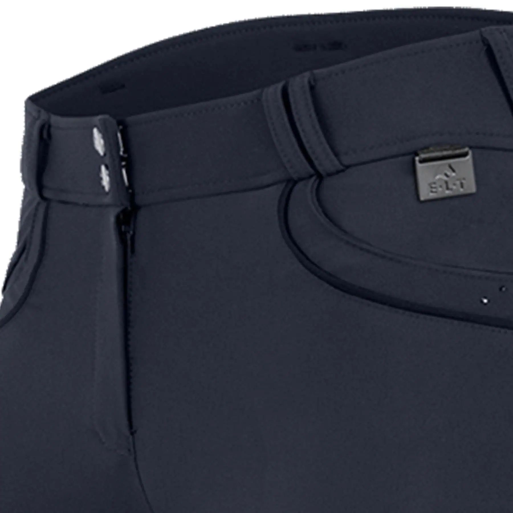ELT Kassandra High Waist Breeches with Silicone Full Seat, detail view, waistband