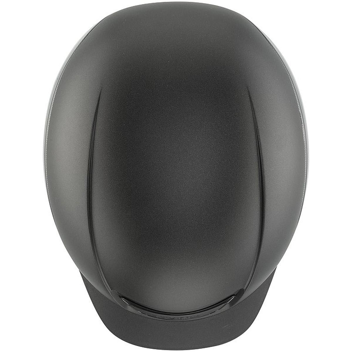 Casco da equitazione uvex elexxion Tocsen con sensore di caduta, nero/marrone, vista dall'alto
