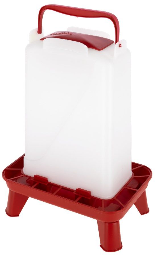 Kanister, Wasserbehälter, Portabler Kanister, Plastik, roter Griff