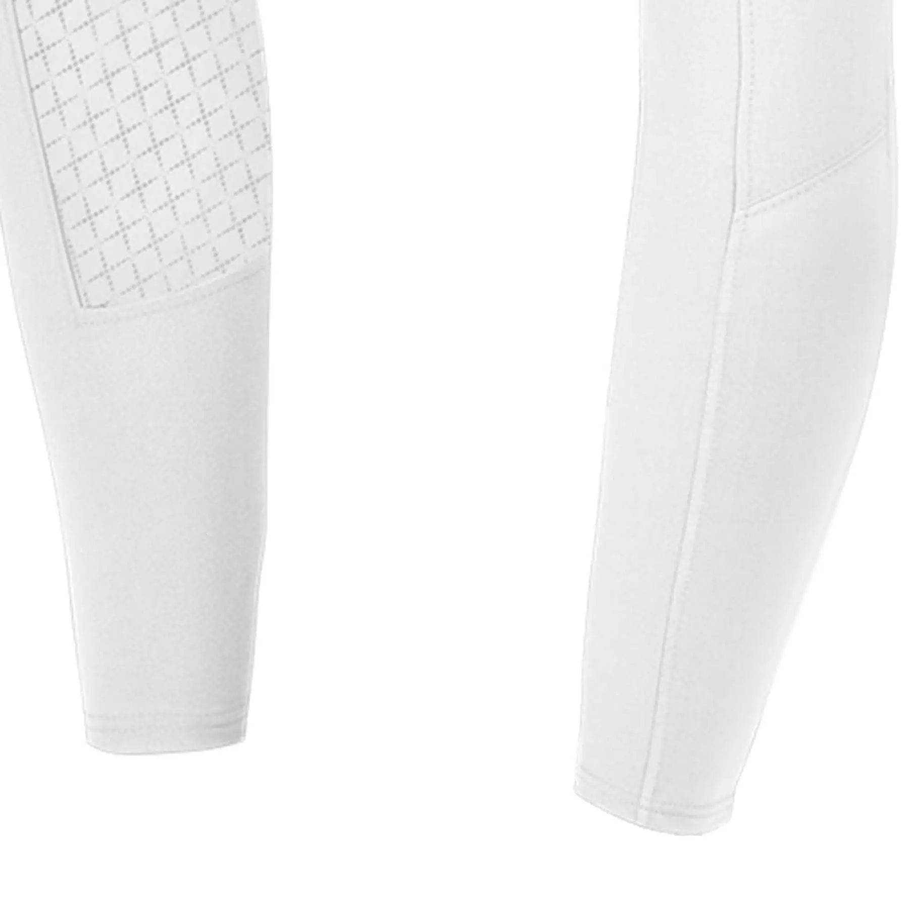 ELT Reithose Micro Sport Silikon High Waist, Vollbesatz, weiß, 46