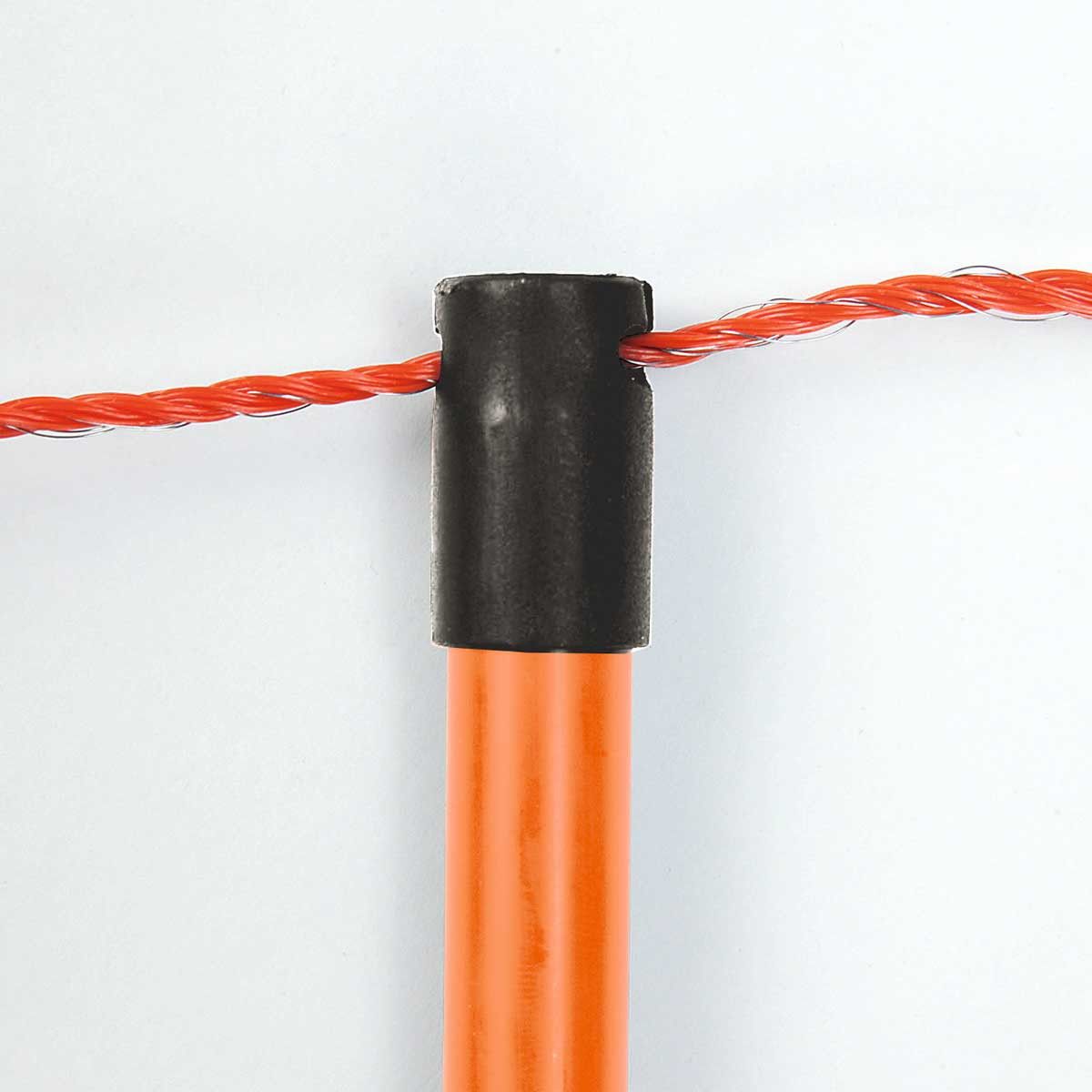 Agrarzone Rete per pecore elettrificabile Classic, doppia punta, arancione, dettaglio, isolatore