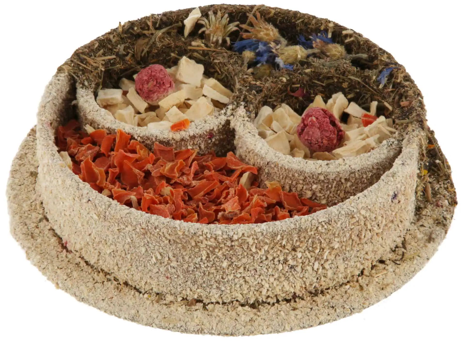 Kerbl Native Snacks Vegetable Bowl Smile, Rodent Snack 15 cm