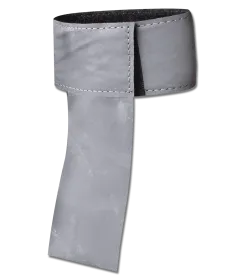 Reflektierendes Band in grau mit Klettverschluss