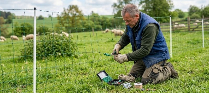 Tillbehör till stängselnät