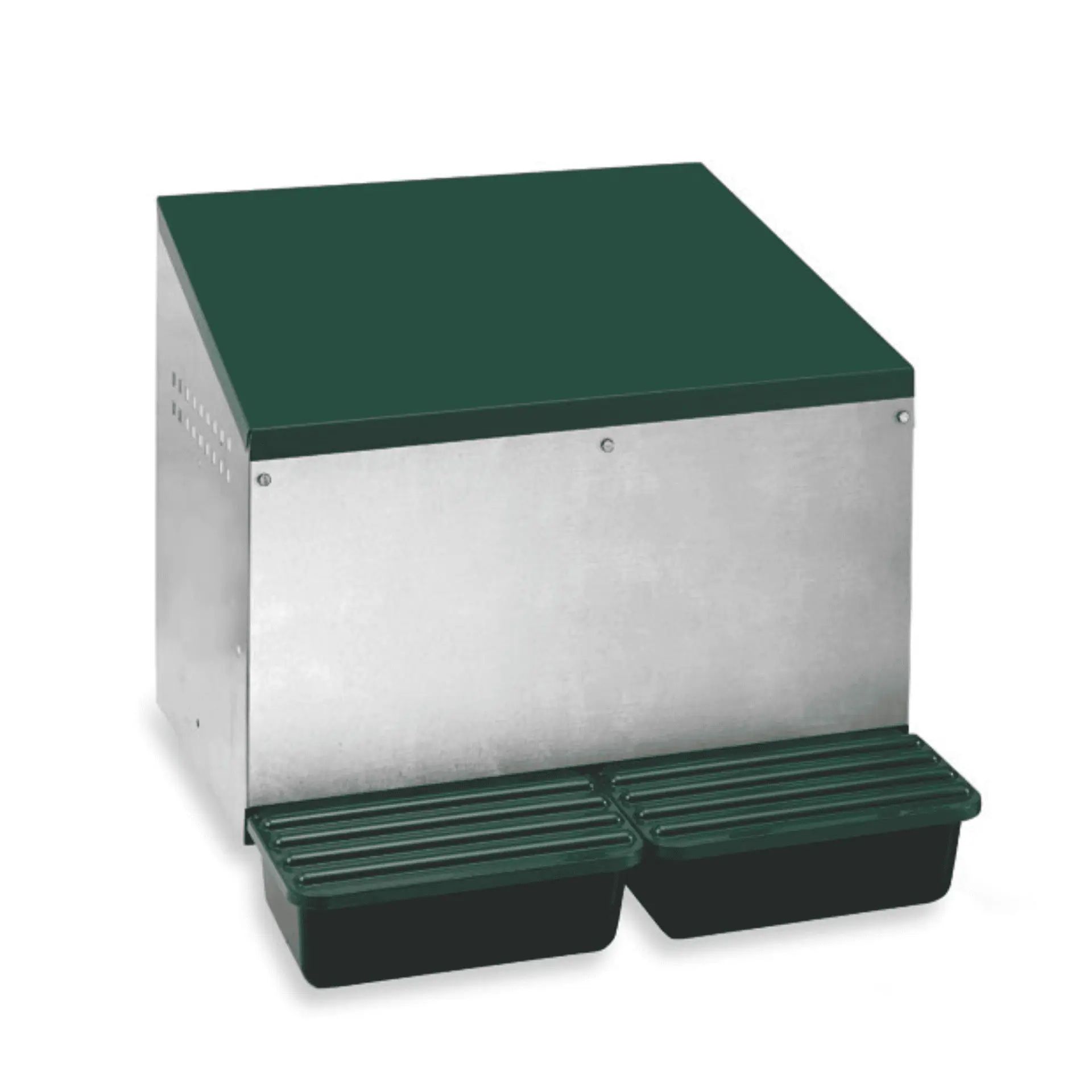 Agrarzone pondoir pour poules d'extérieur en métal 2 compartiments