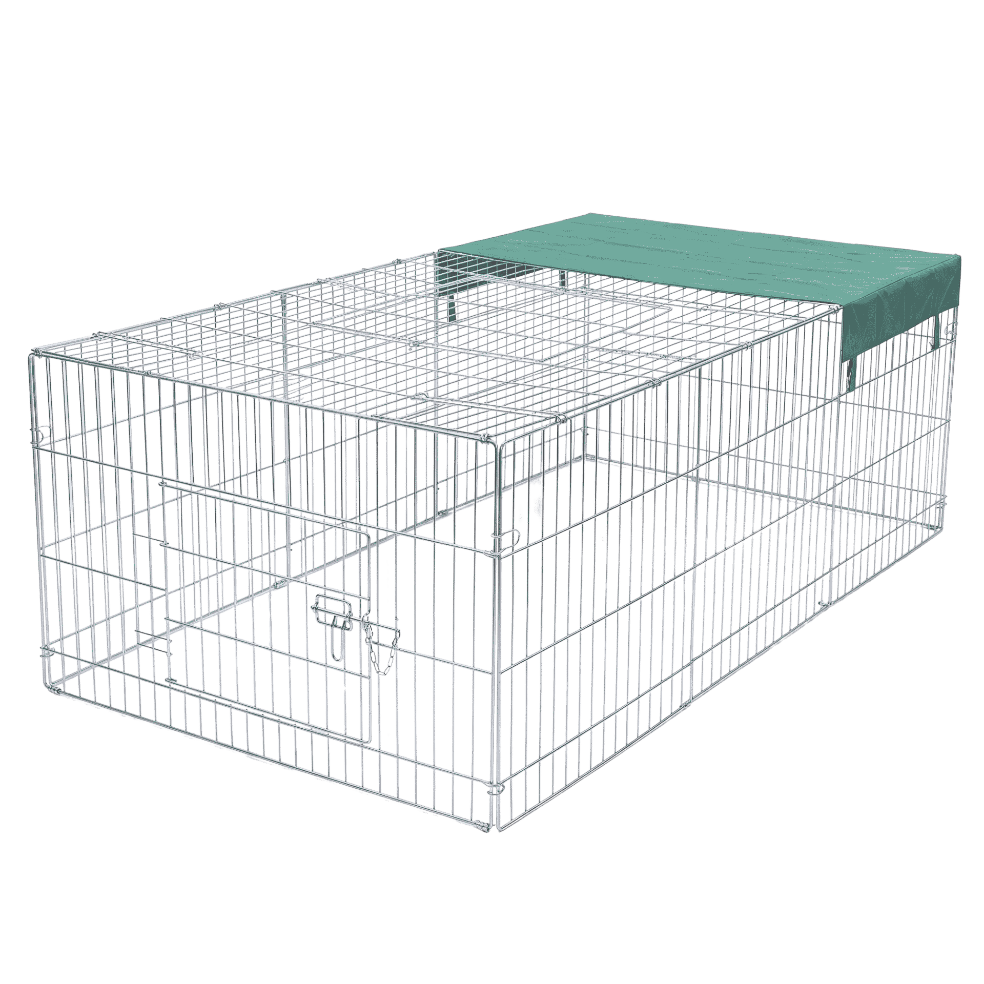 Agrarzone Rabbit Run with Cover 216x116x65 cm, Galvanised