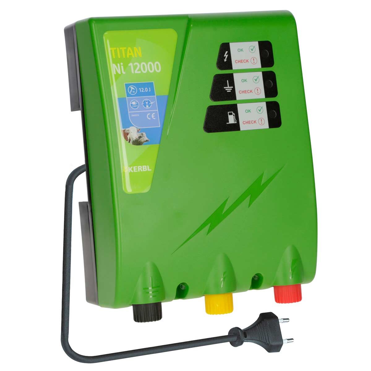 Elettrificatore Kerbl TITAN Ni 12000 230V, 12 Joule