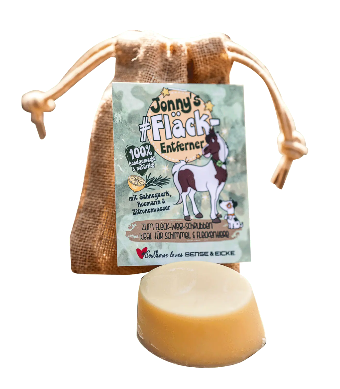 #soulhorse Jonny's Săpun Îndepărtare Pete pentru Cai, artizanal, 100 g, conținutul pachetului