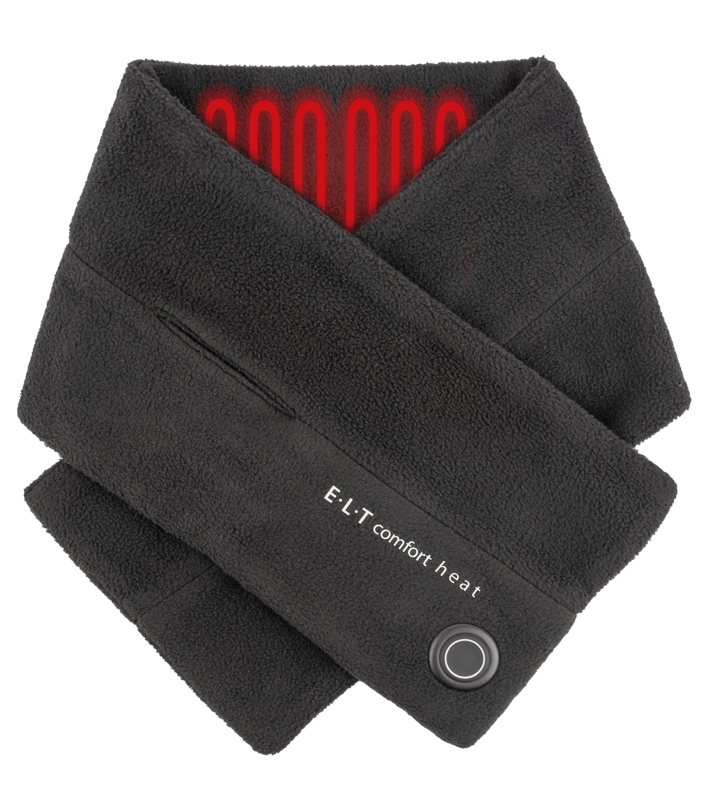 ELT Heizschal Comfort Heat, beheizbarer Schal 3 Heizstufen, schwarz