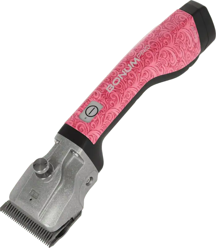 Tondeuse à batterie pour chevaux Aesculap Bonum Pro, rose