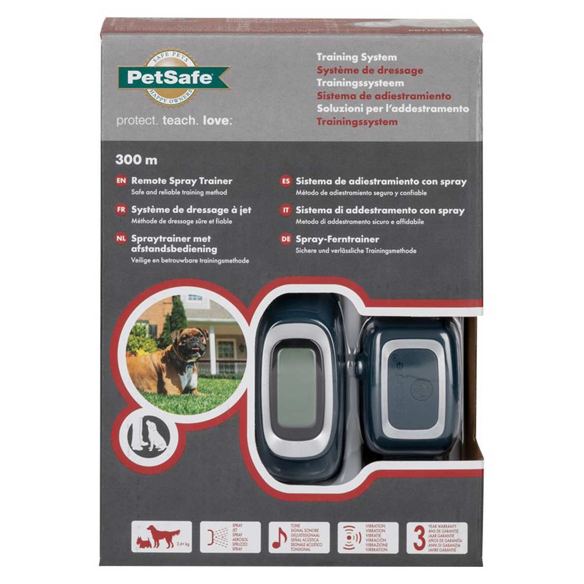 PetSafe Collare spray con telecomando, addestratore cani 300 m, confezione