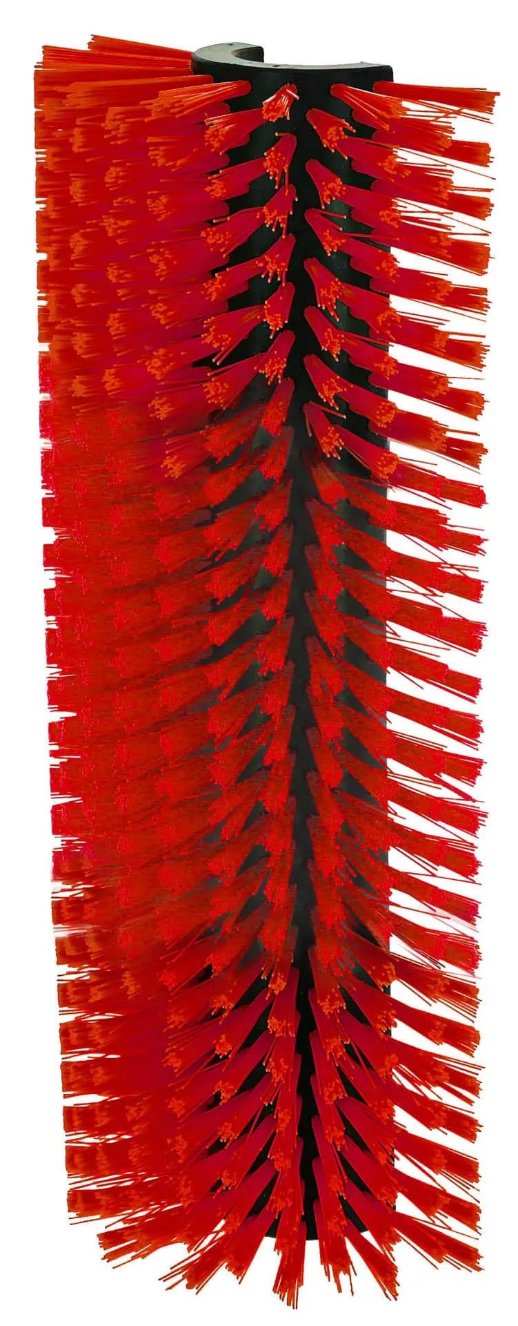 Tapis à gratter semi-circulaire rouge