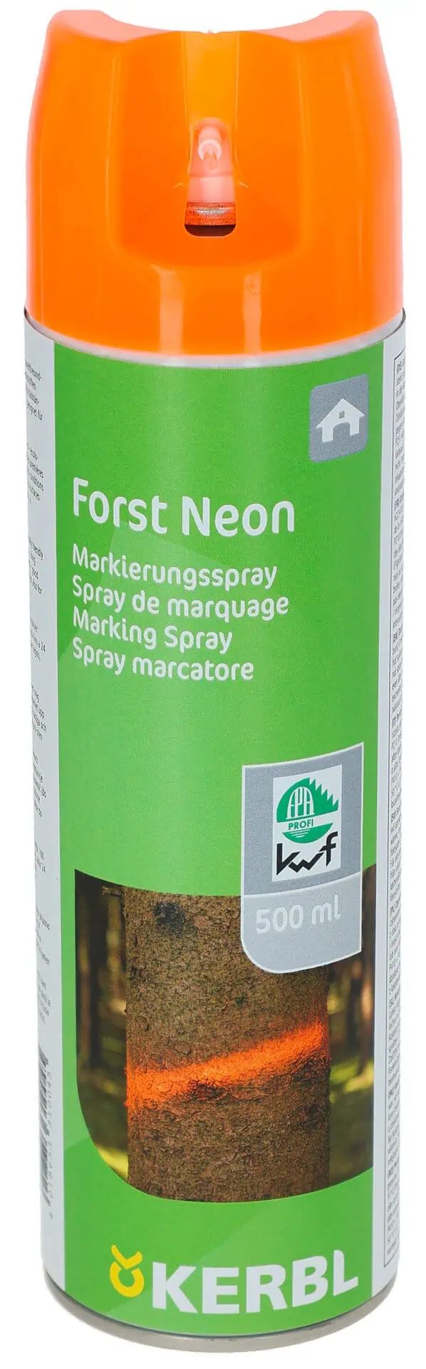 Kerbl Spray de marquage Forst Neon, haute visibilité, 500 ml