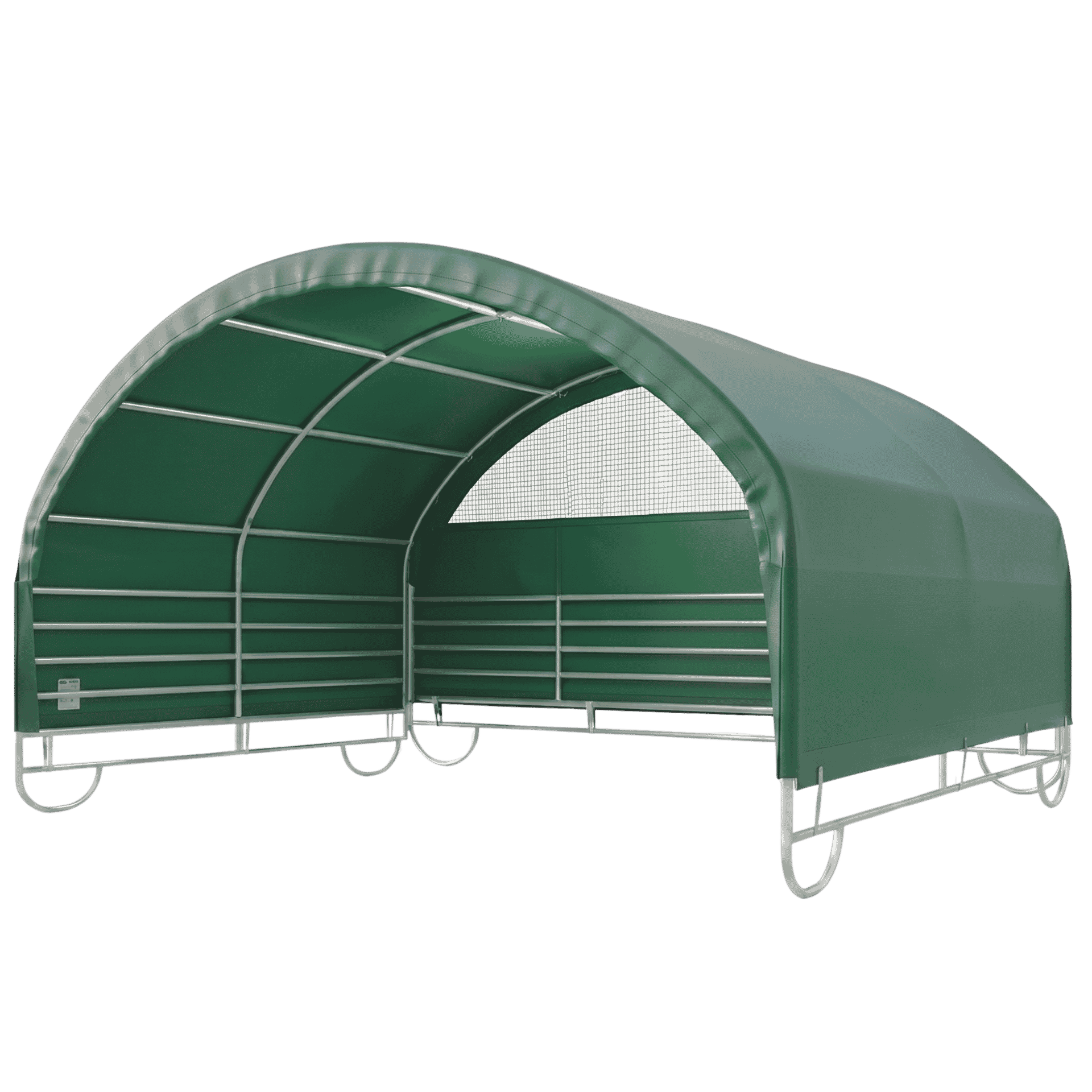 carport, grün, bogenform, Metallrahmen, Abdeckung, carport, grüner_bezug, bogen, gartengebäude, rahmen