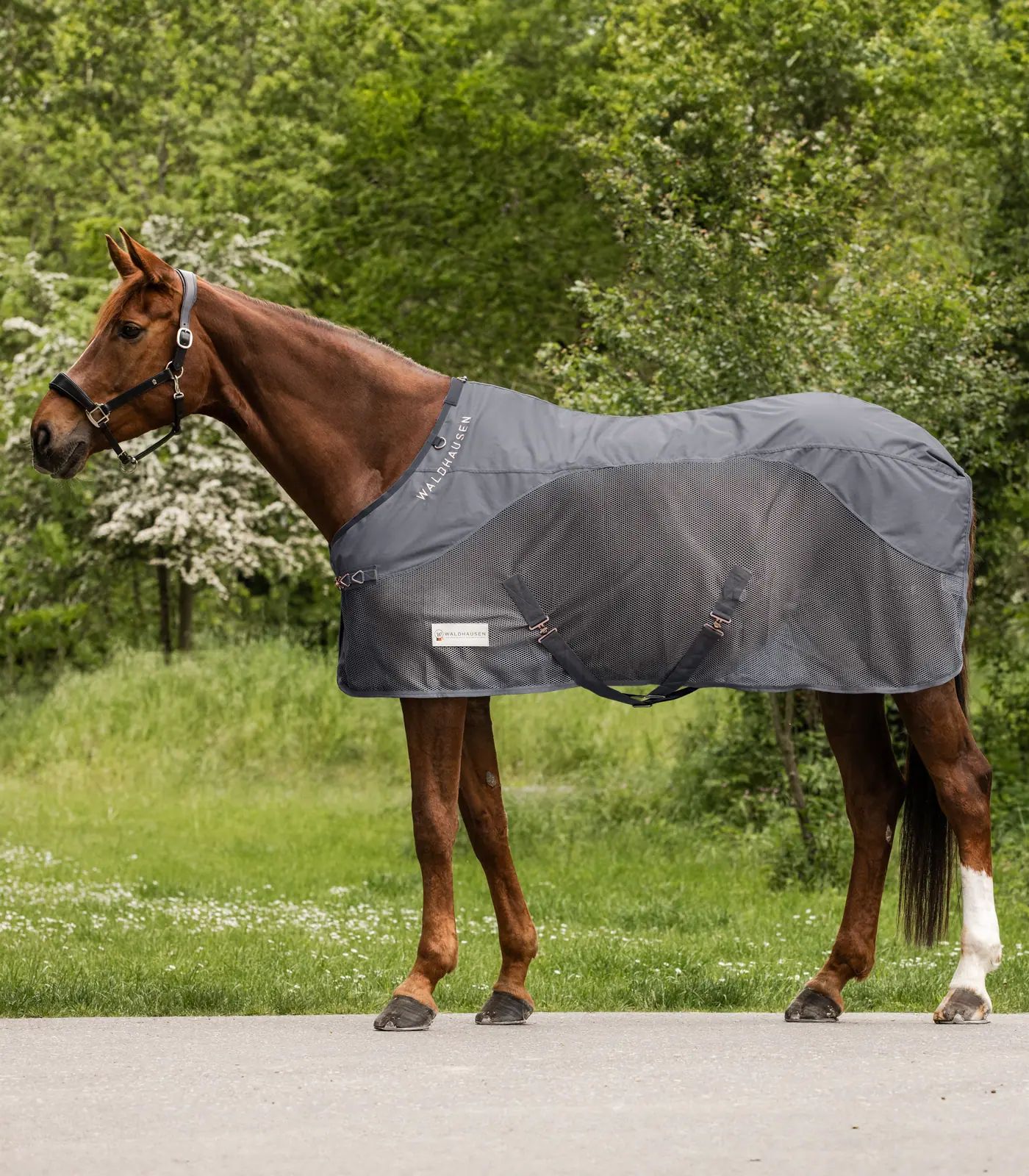 Waldhausen COMFORT Regen-Fliegendecke, atmungsaktiv & wasserabweisend, grau, 165 cm