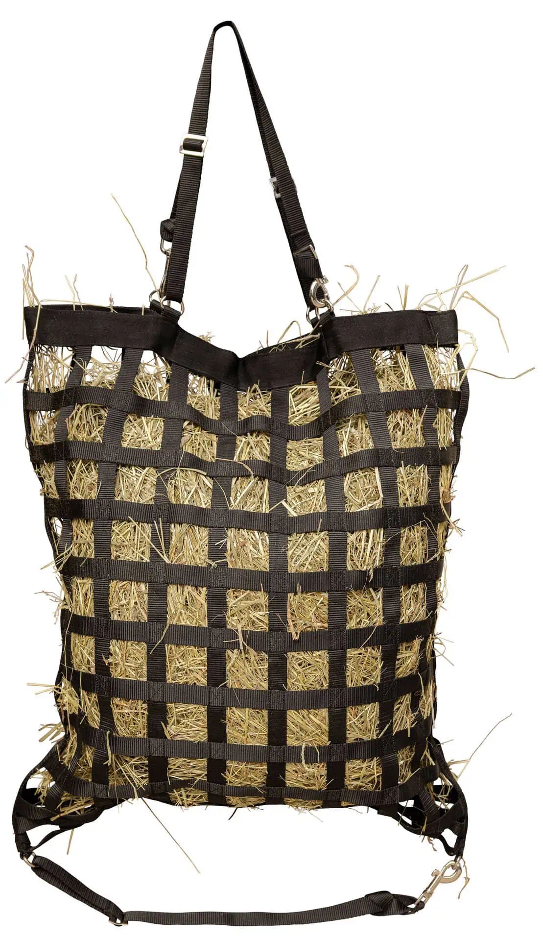 Covalliero Sac de fân pentru cai 68 x 55 x 18 cm, rezistent, vedere din față