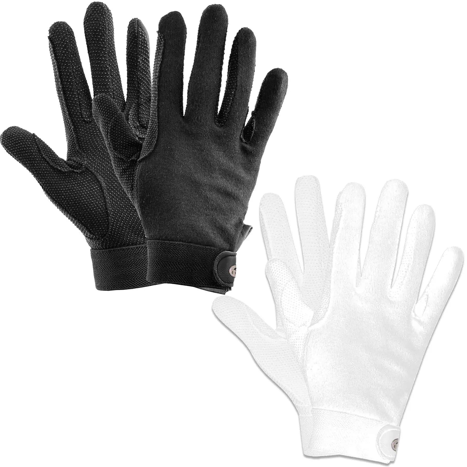Gants d'équitation Picot ELT, enfants & adultes, coton, M, blanc