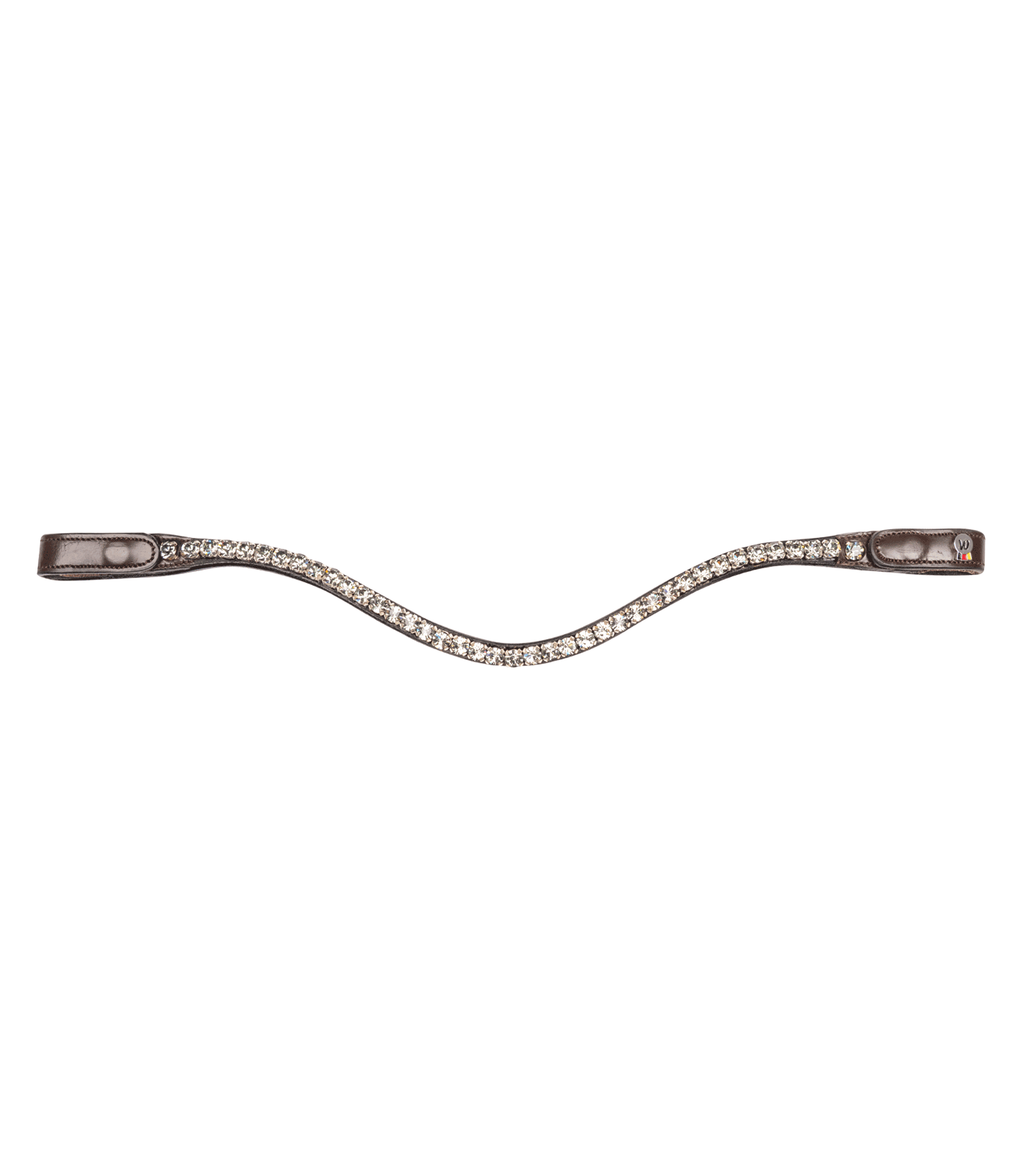 Waldhausen X-Line Stirnband Shine – funkelnde Steine, schnell gewechselt, braun/silber