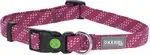 Hundehalsband in pink mit meliertem Muster und Schnellverschluss