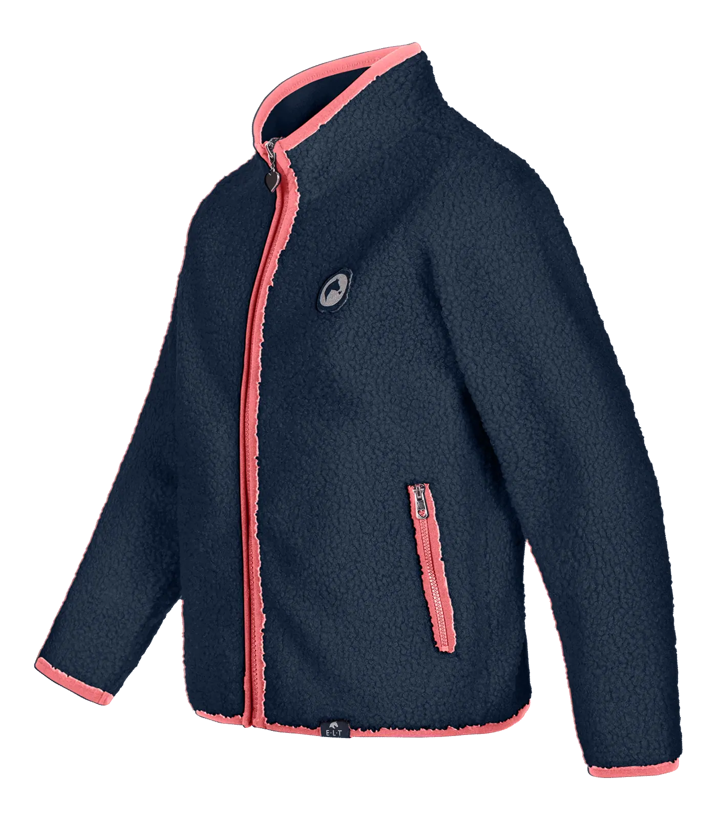 ELT Jachetă fleece Lucky Lana, copii 104/110 albastru miezul nopții/Lucky Heart