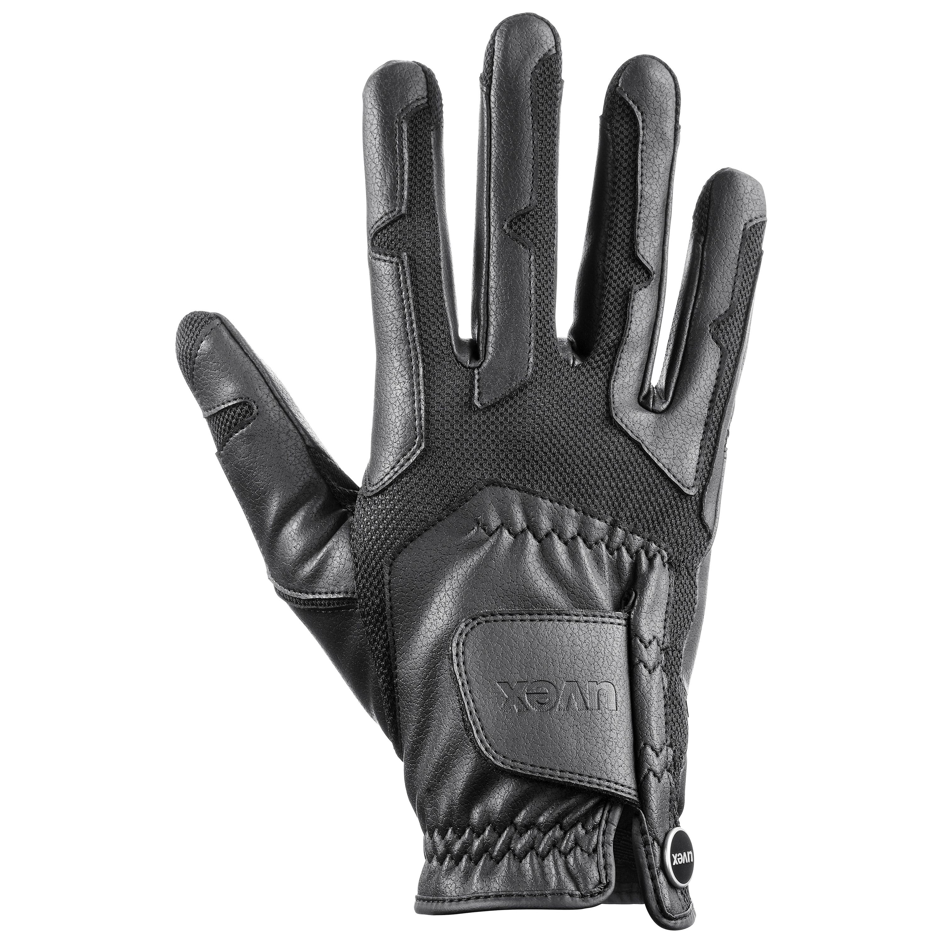 Gants d'équitation uvex ventraxion black 6-7