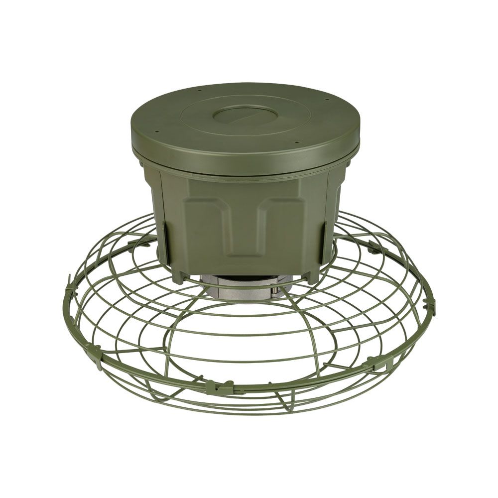 Eurohunt Evolution 2.0 game feeder 12 V, with hopper and protective cage