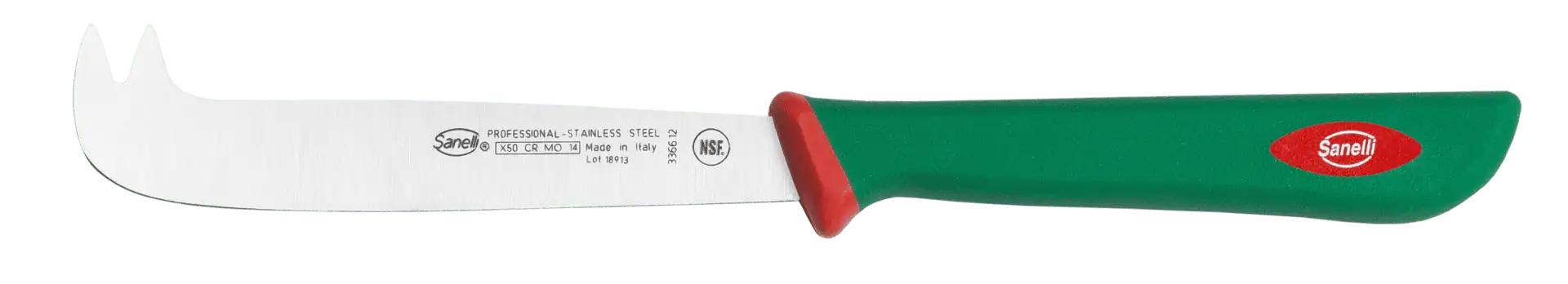 Couteau à fromage 2 pointes, 12 cm Sanelli