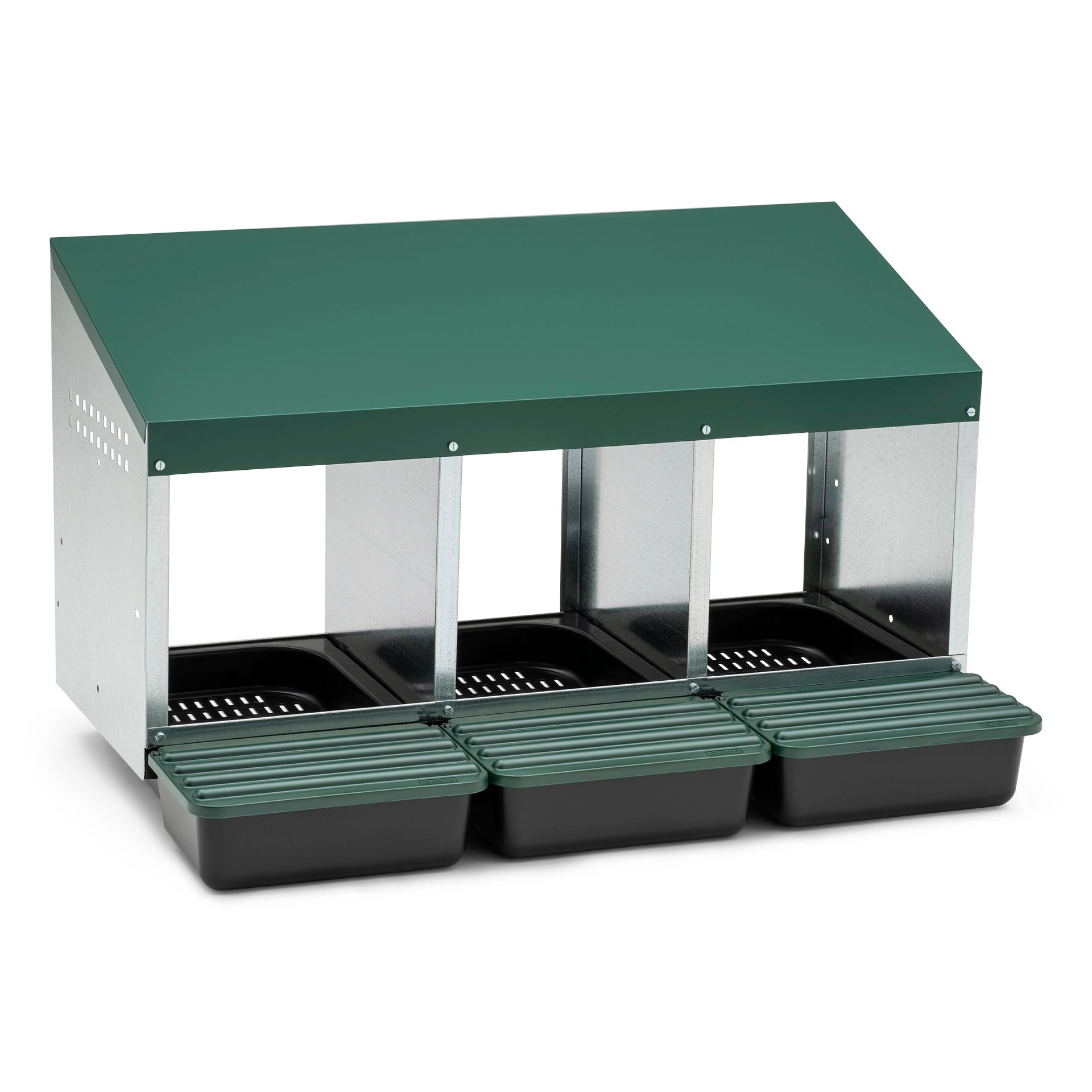 Pondoir pour Poules Agrarzone, Galvanisé avec Fond en Plastique