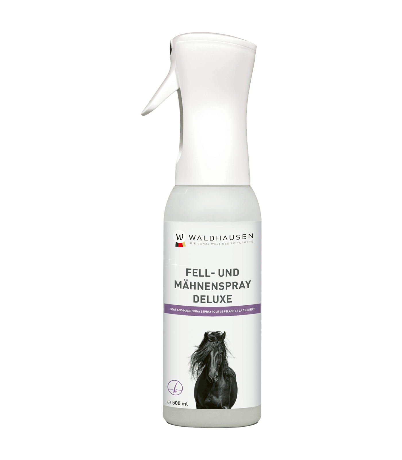 Waldhausen Spray Mantello e Criniera Deluxe, 500 ml, manto lucido