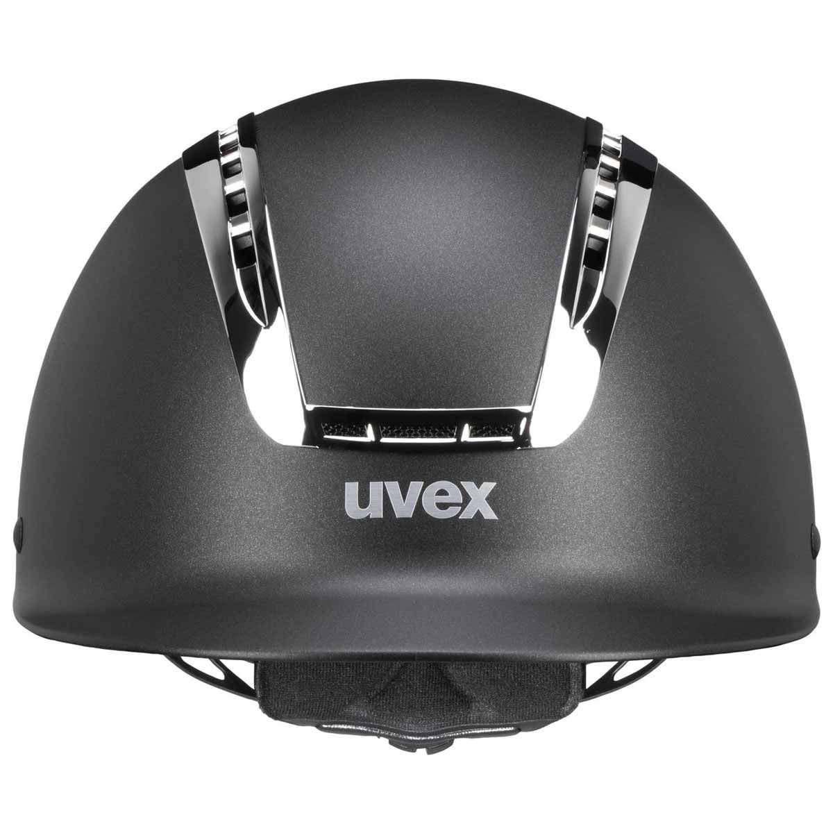uvex suxxeed chrome lovaglósisak, elegáns kobak krómkerettel, hátulnézet