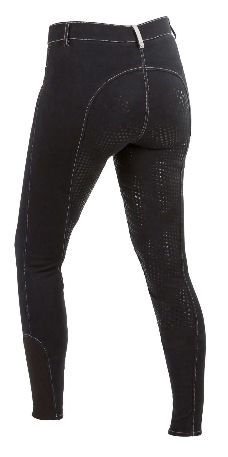 Pantaloni de călărie Covalliero BasicPlus copii, grip integral, vedere din spate
