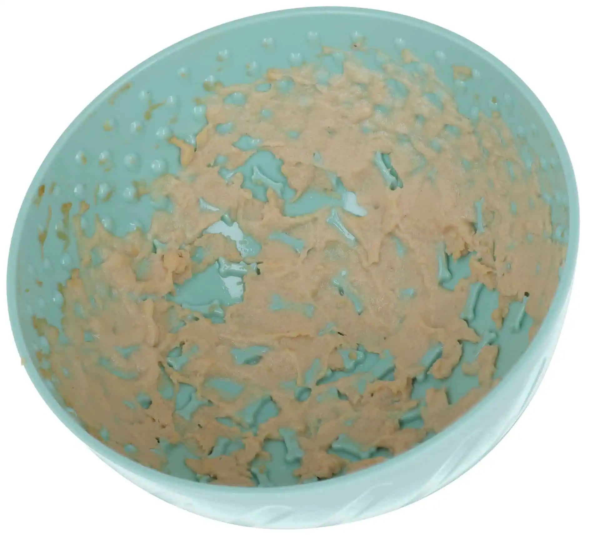 Kerbl Pet Schlecknapf für Hunde und Katzen, türkis Ø 20,5 cm, Draufsicht