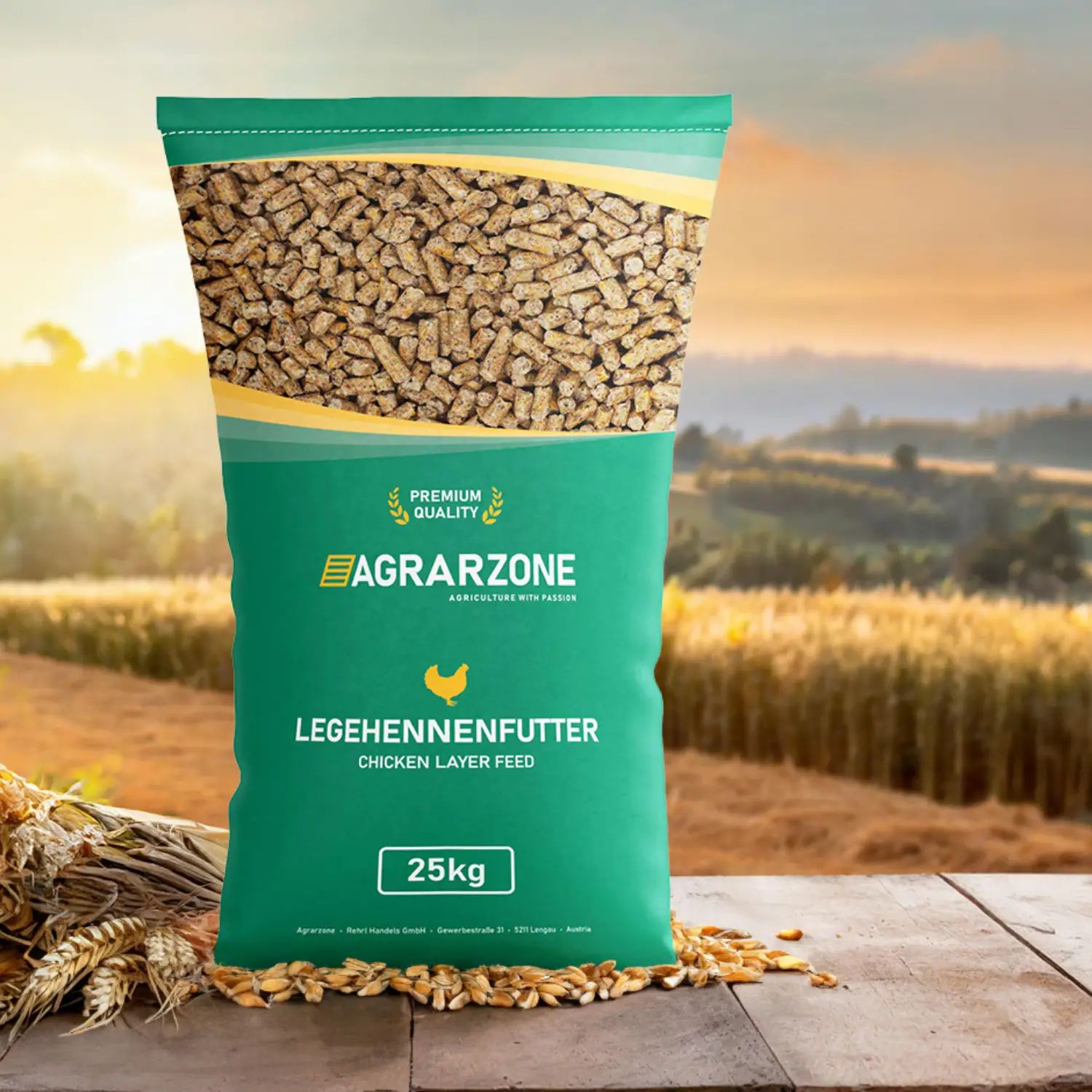 Agrarzone Prémium tojótáp pellet, 25 kg, elölnézet