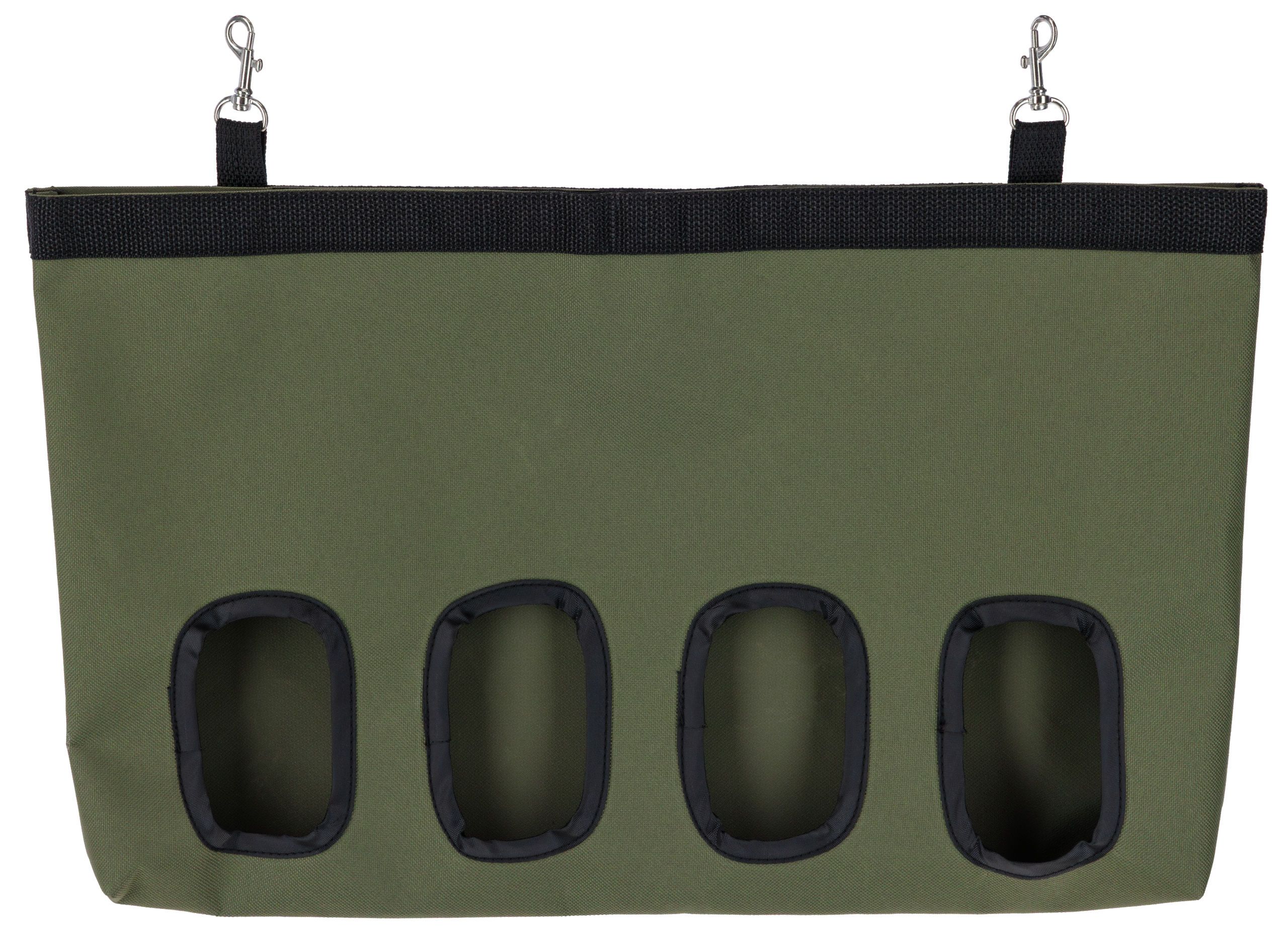Kerbl Heutasche für Kaninchen und Kleintiere, olive, 46 x 29 x 4 cm