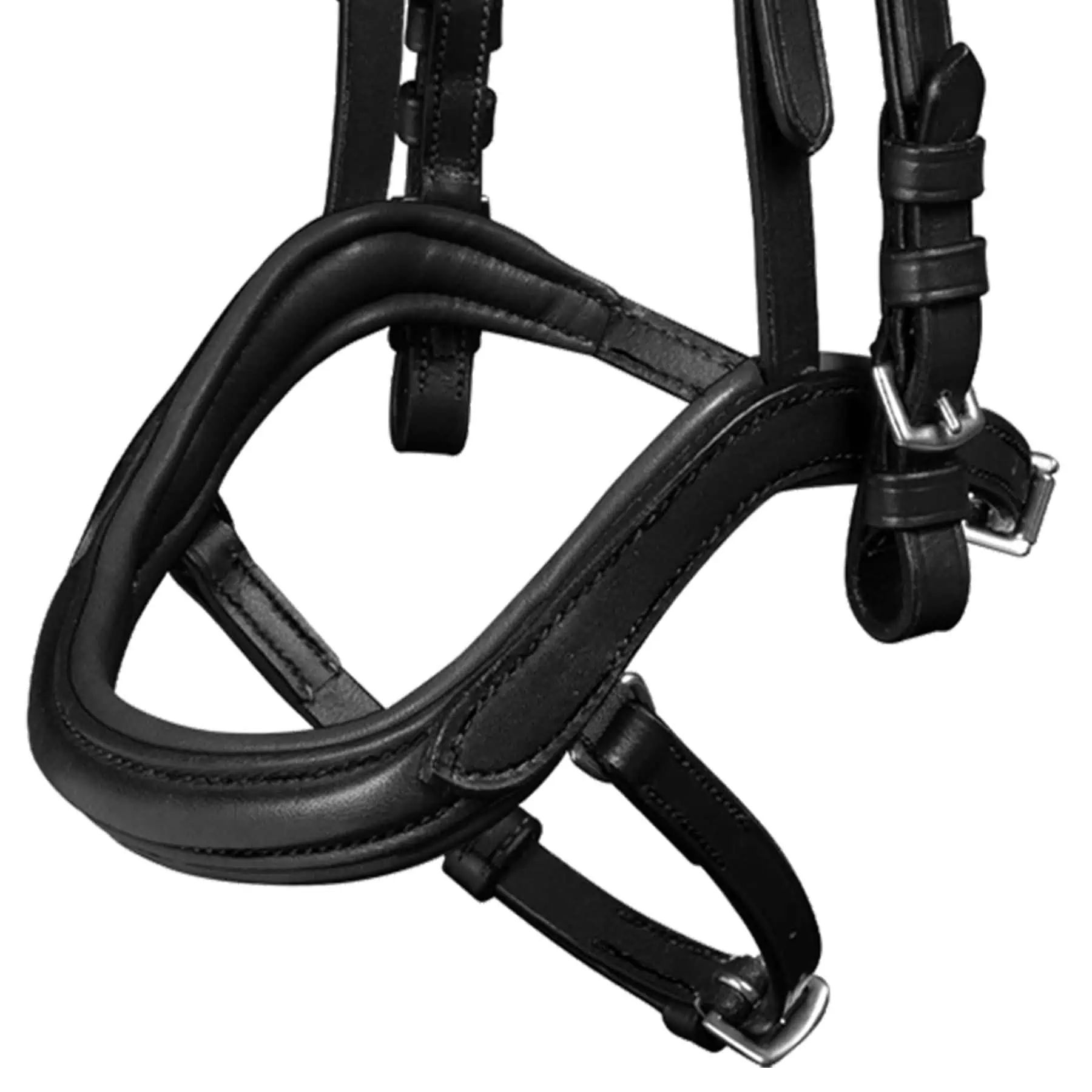 Waldhausen Island Trensenzaum anatomic, Leder, geteiltes Genickstück, Detailansicht