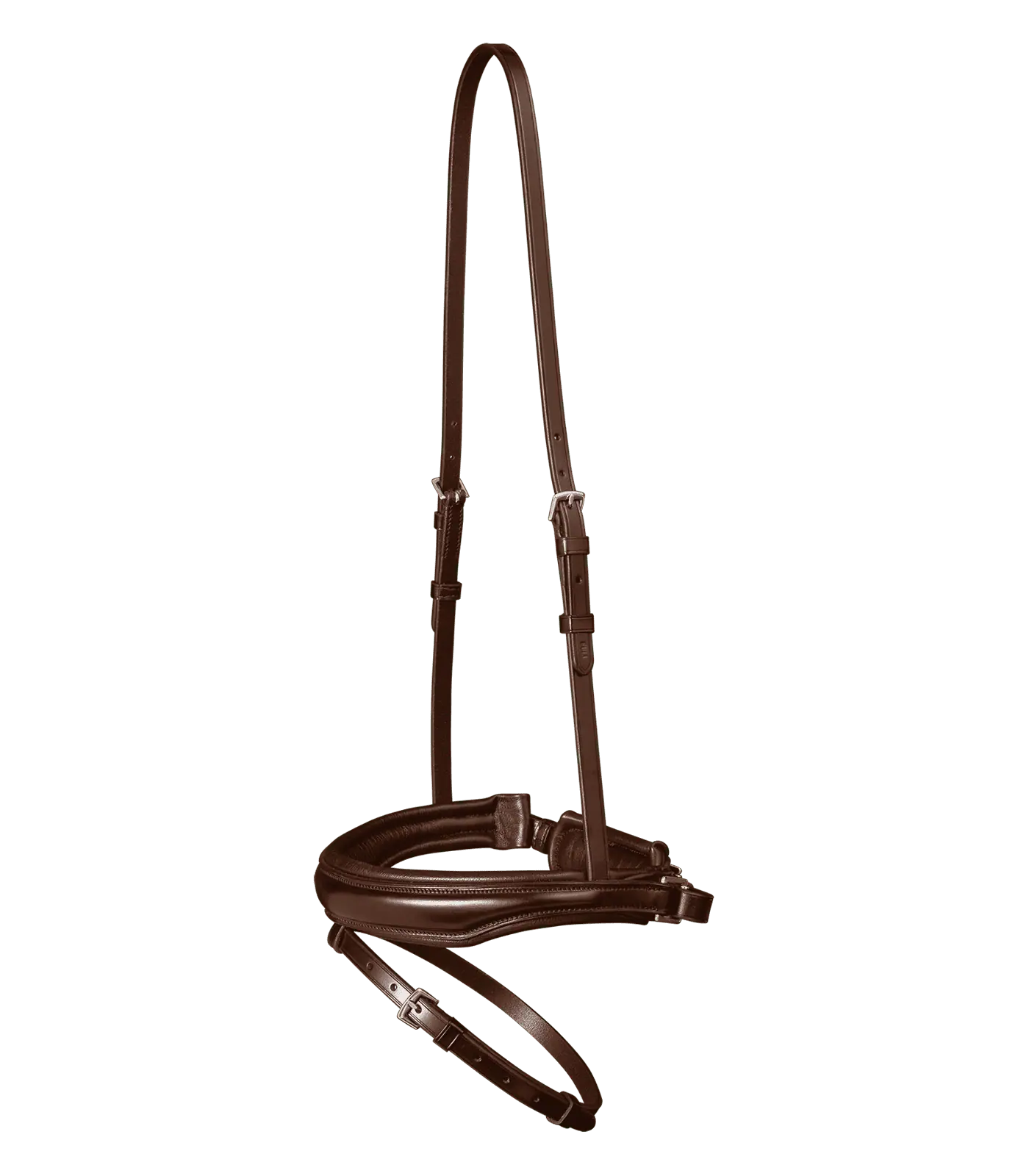 Waldhausen Muserolle S-Line combinée suédoise, cuir italien, marron Cheval