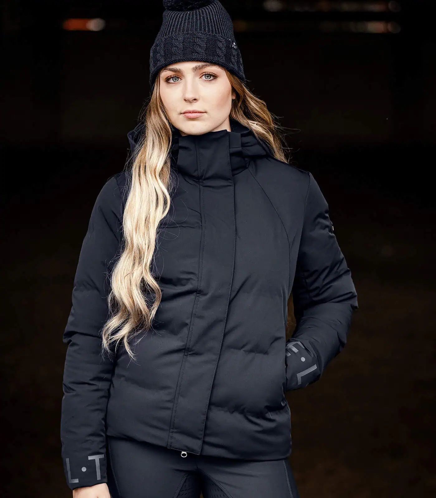 Veste d'équitation d'hiver ELT Ohio, femme, imperméable & coupe-vent, vue de face