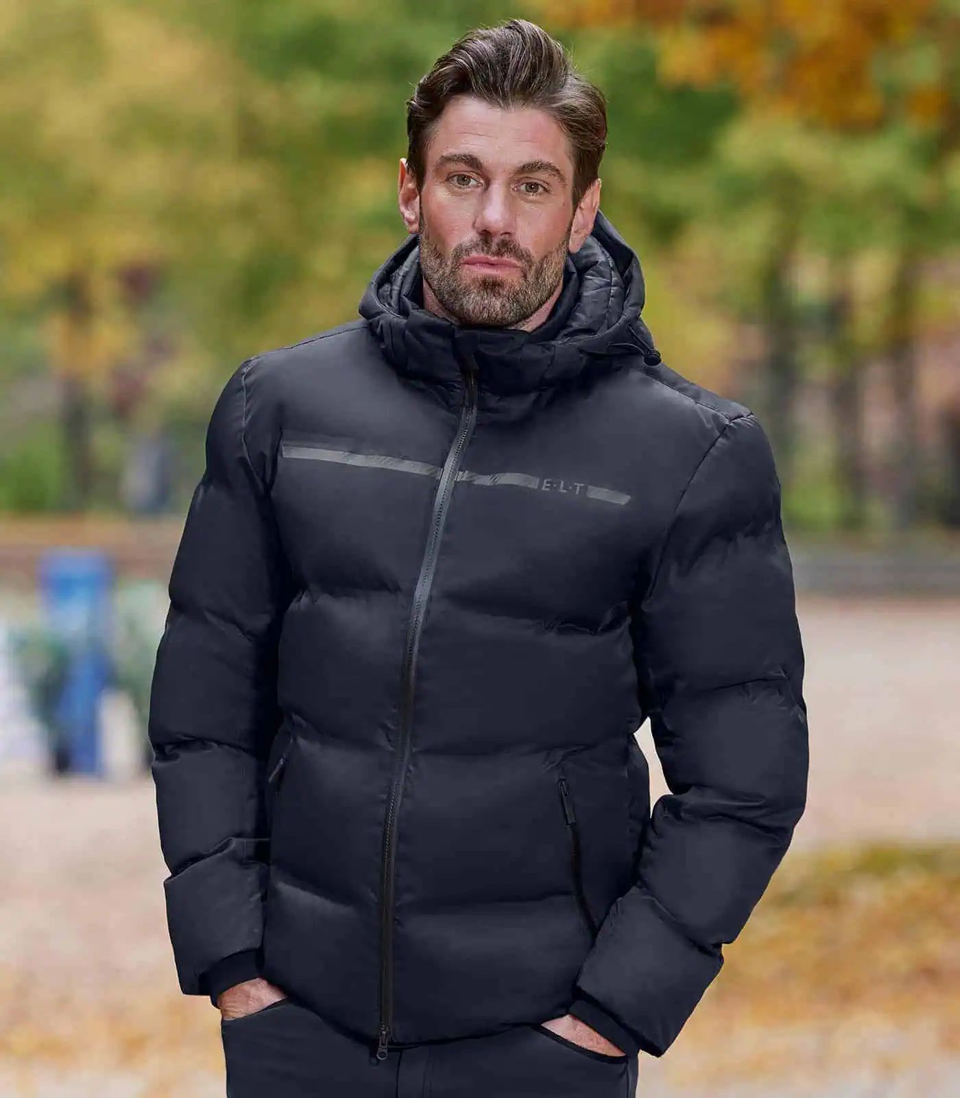 ELT Veste d'hiver légère Montana, homme, imperméable et coupe-vent, bleu profond, M