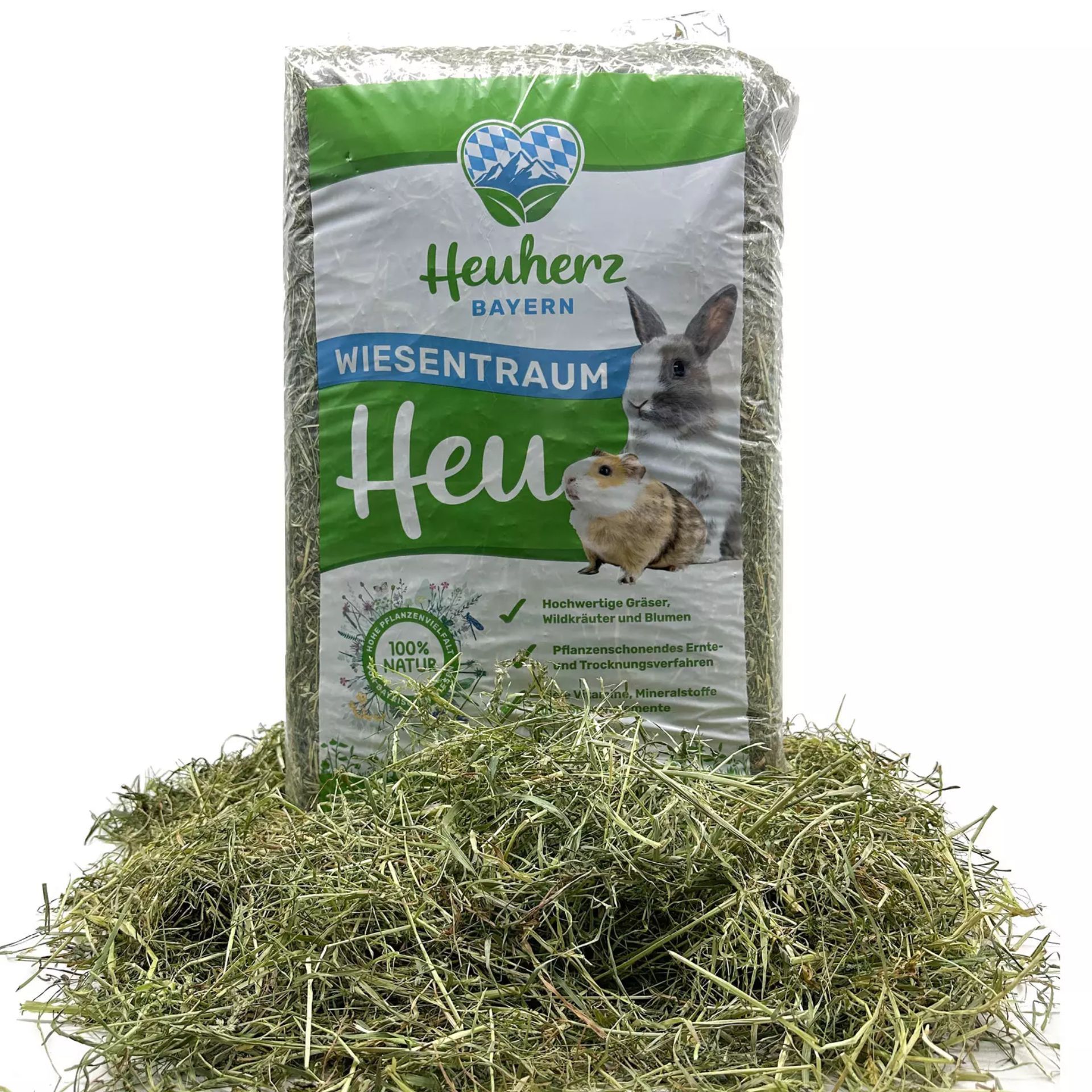 Foin de prairie bavaroise Heuland BIO 5 kg, vue de face