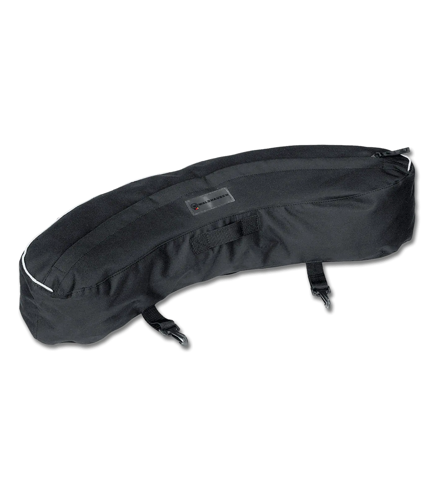 Waldhausen Packtasche Reflex Banane, Satteltasche mit Reflexstreifen, schwarz