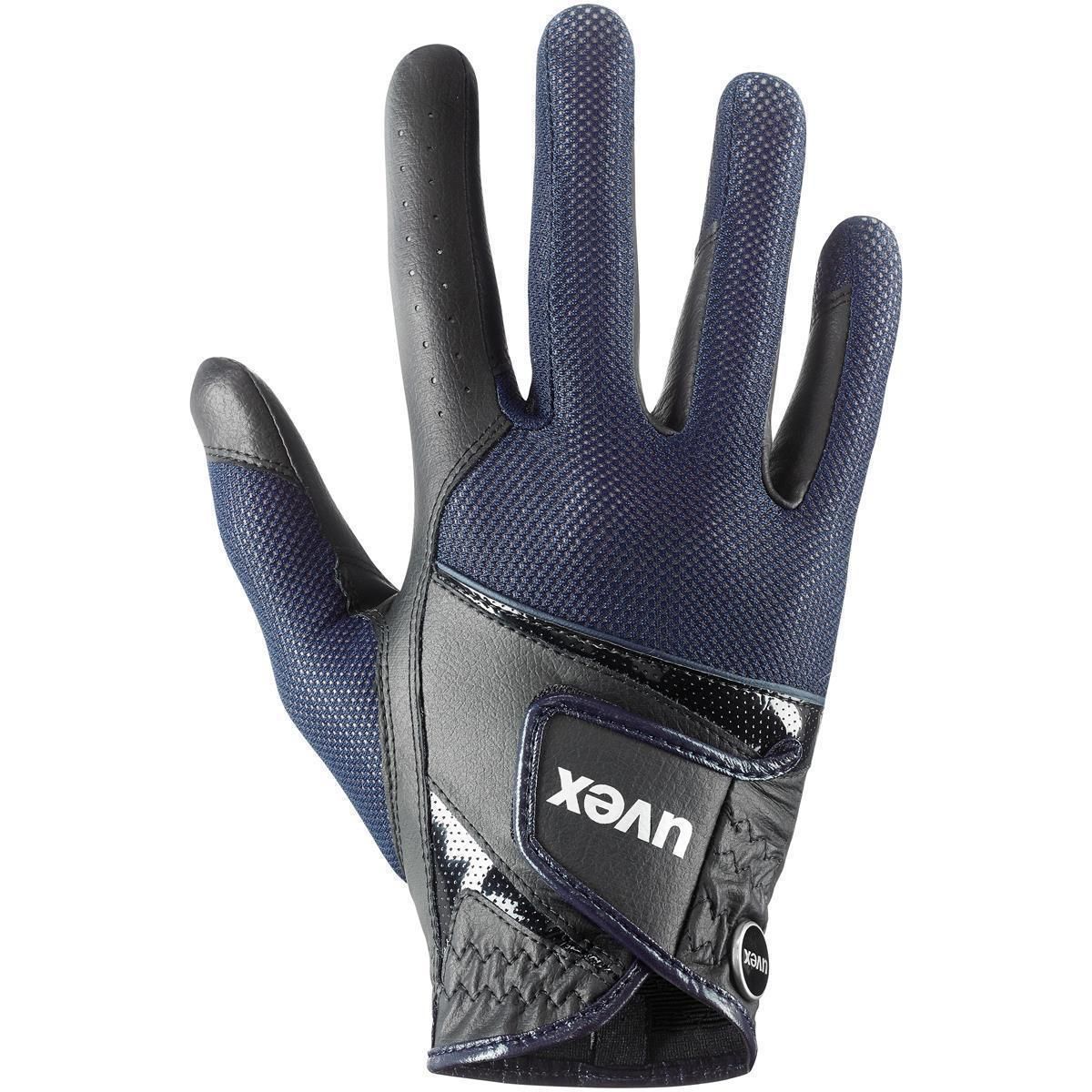uvex Reithandschuhe Sumair, Sommer-Reithandschuh mit PU-Innenhand, blau 6,5