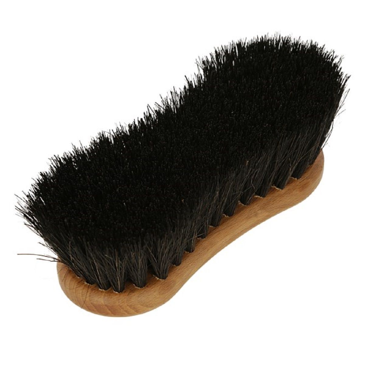 MagicBrush Pferdebürste grob, Wurzelbürste mit Arenga-Besatz, Seitenansicht
