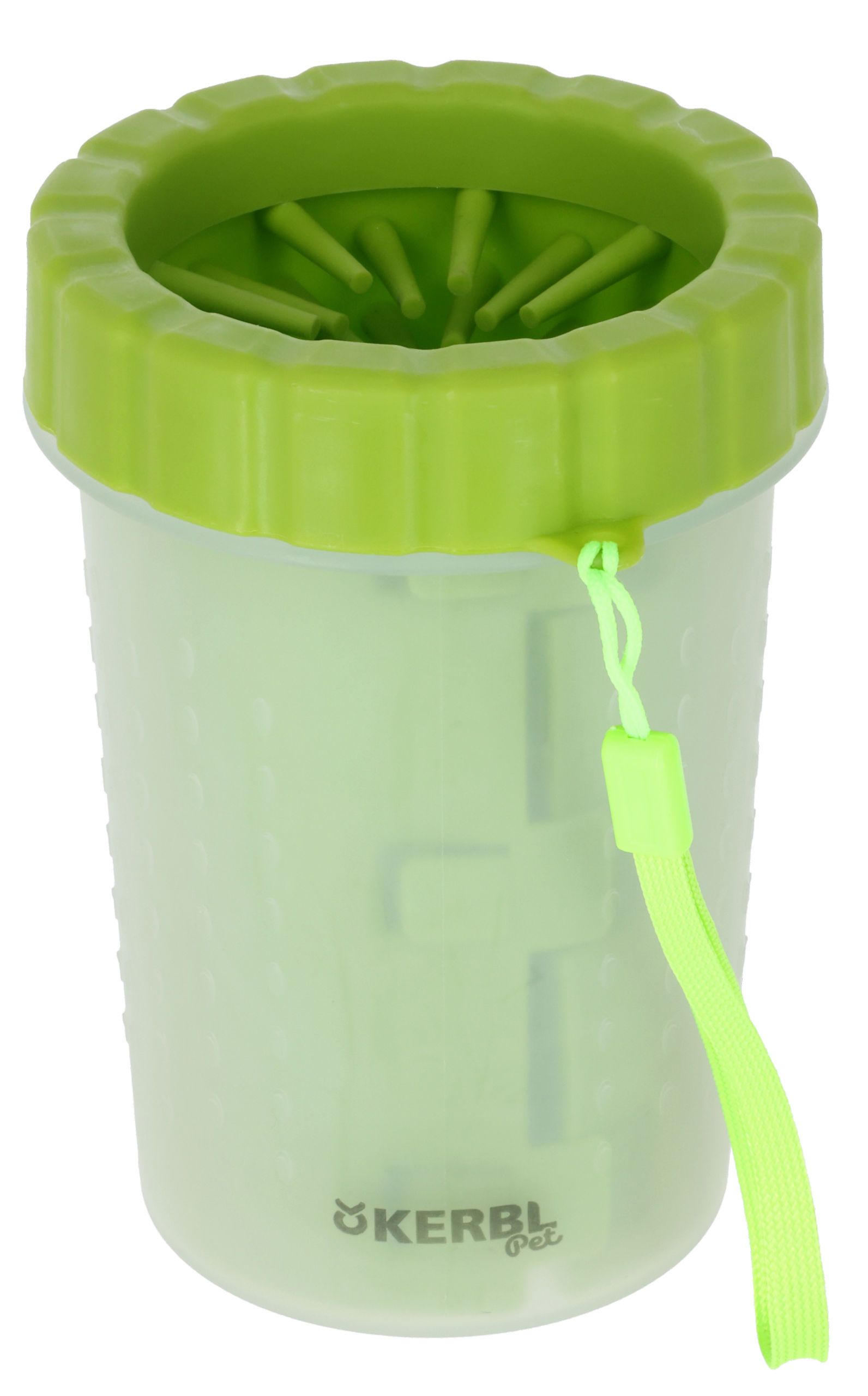 water bottle, pet, green, collapsible, lanyard