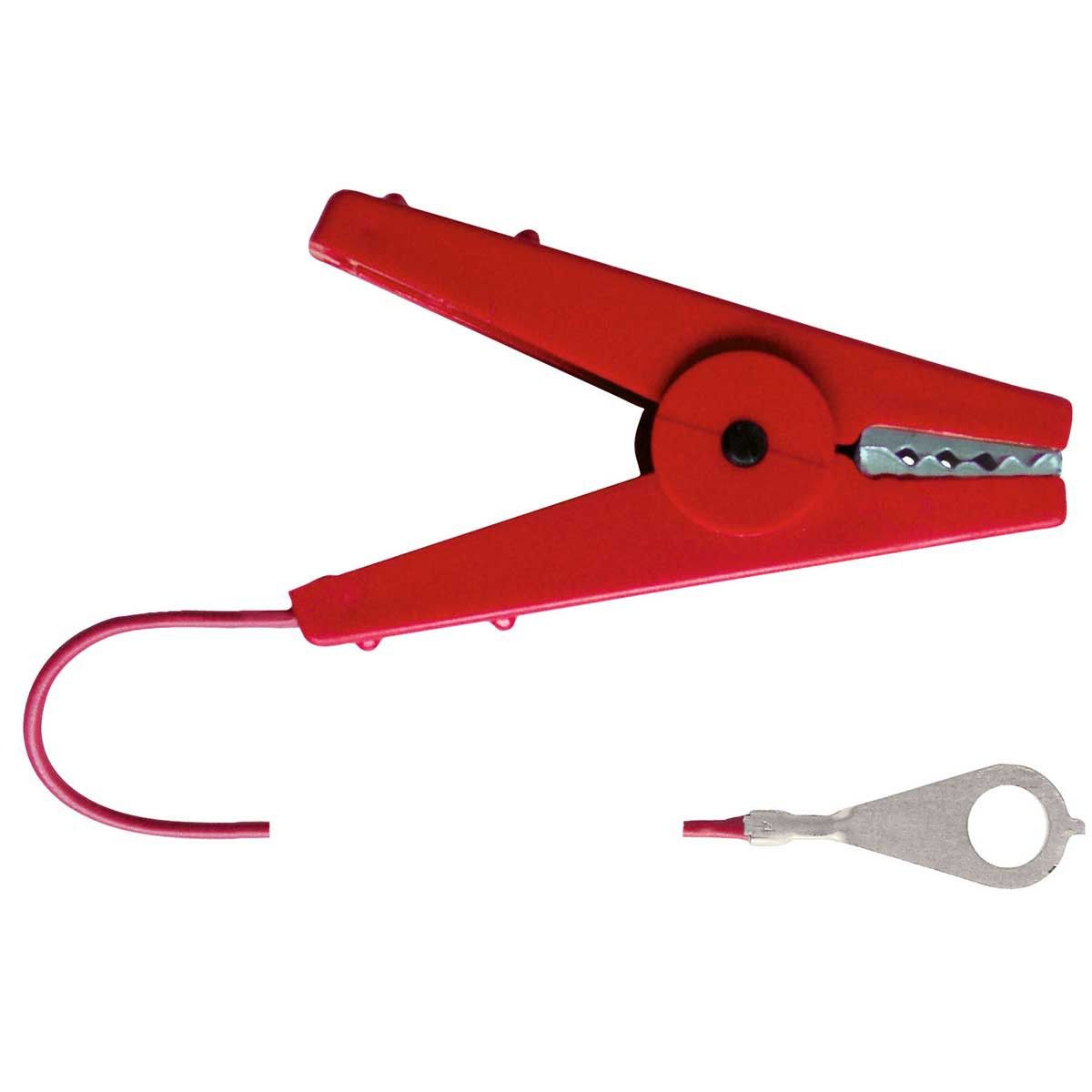 Câble de connexion à la terre de clôture AKO rouge 100 cm