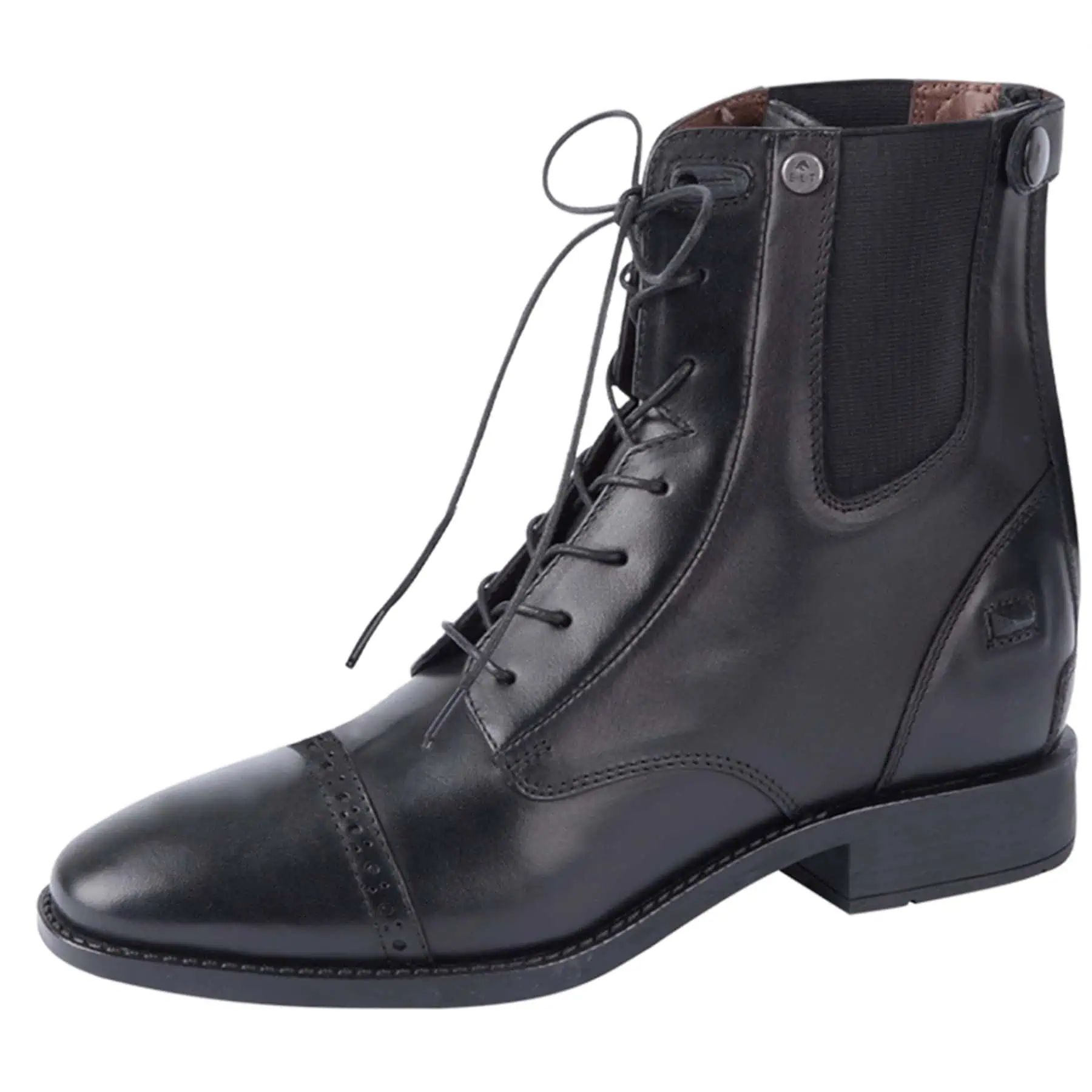 Bottines à lacets ELT Belfort, noires – fines et déperlantes, 39