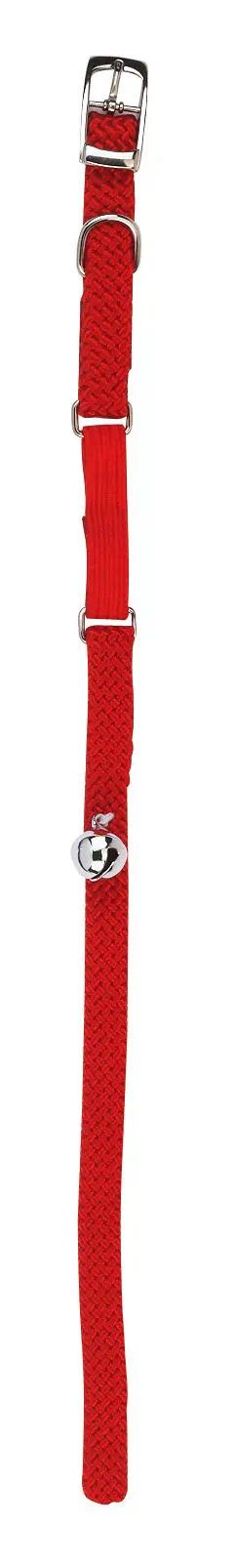 Kerbl Cat Collar with Elastic Strap & Bell, Nylon 10 mm x 30 cm