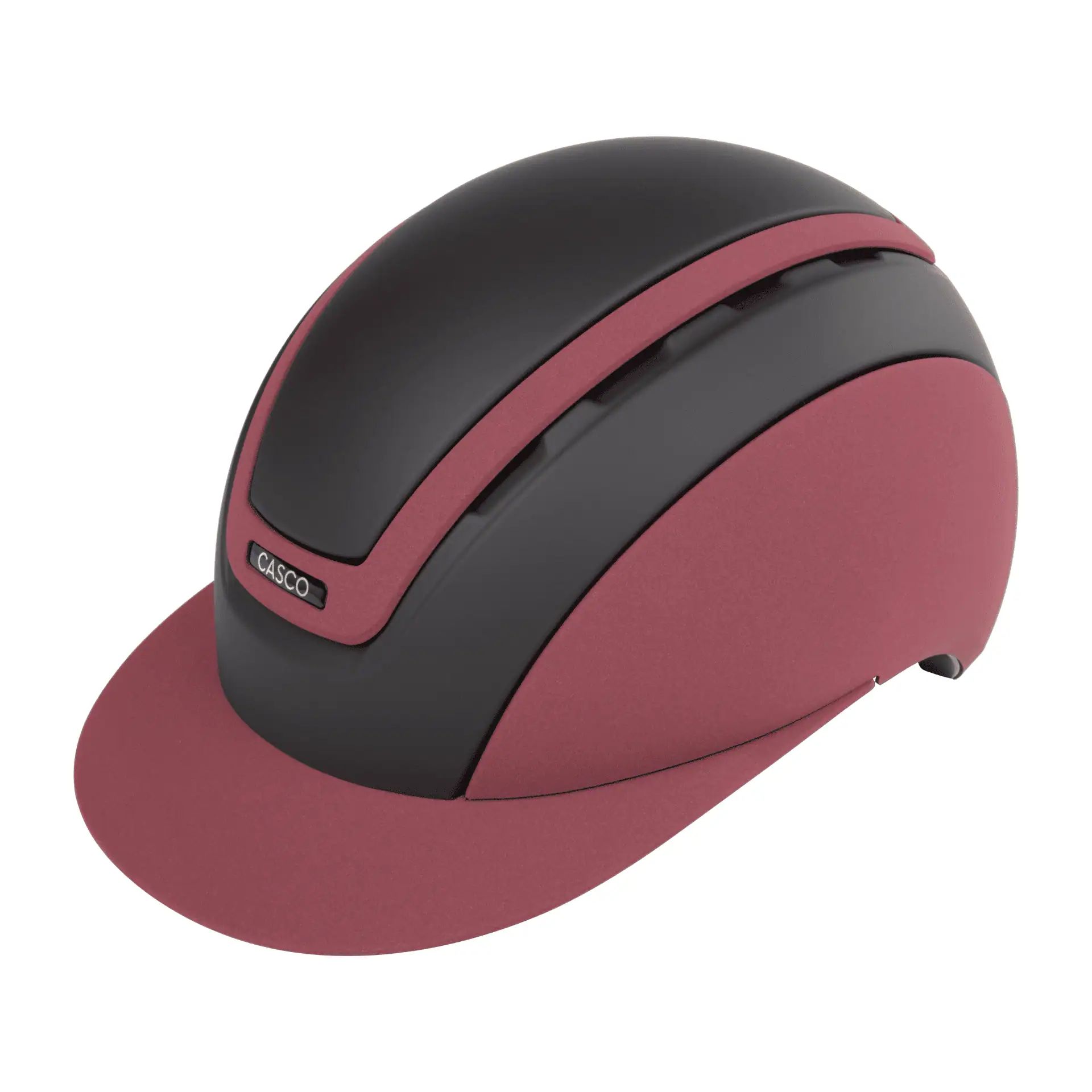 Casco Reithelm Elite Precision, Carbon-Top, sportlich & sicher, Velaris Burgund M